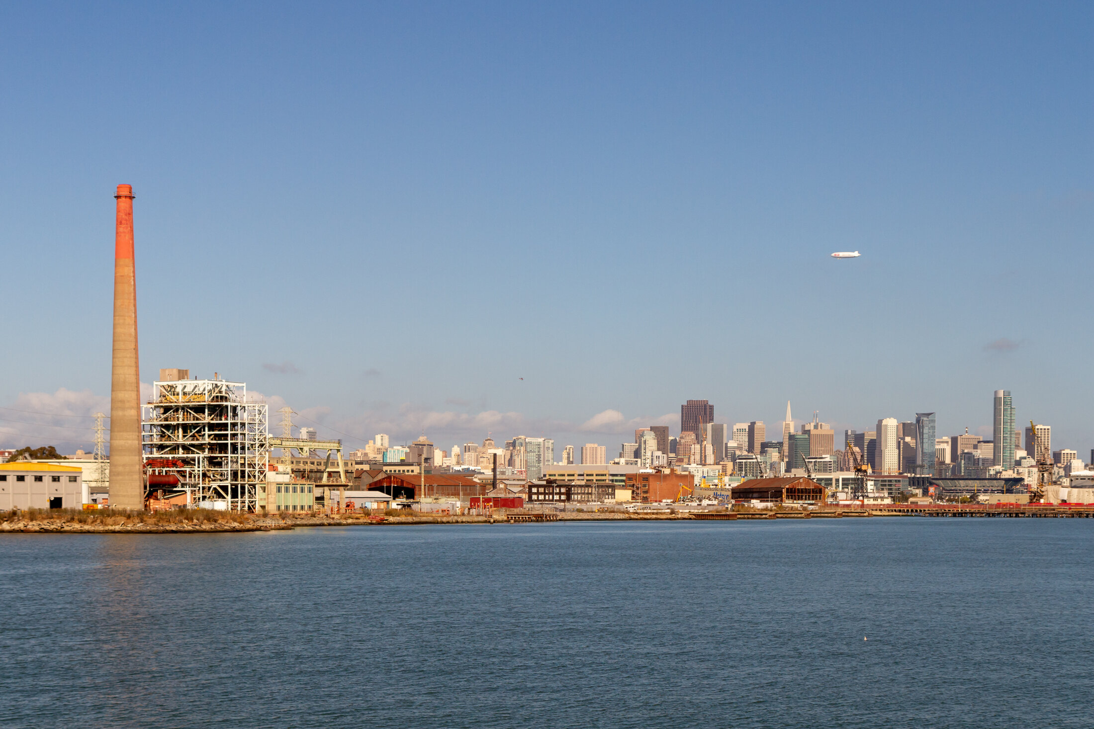 Aerial view of Dogpatch waterfront